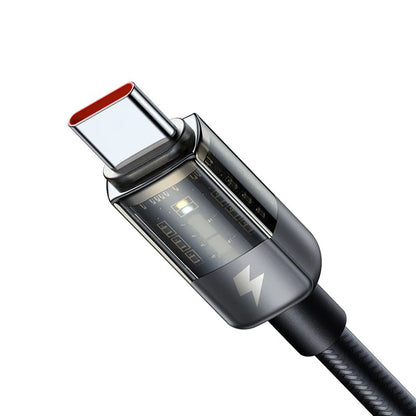 USB-A - USB-C McDodo CA-3150 Auto Power Off adat- és töltőkábel, 100W, 1.2m, Fekete