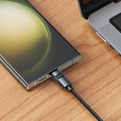 USB-A - USB-C McDodo CA-6520 Display adat- és töltőkábel, 100W, 1.2m, Fekete