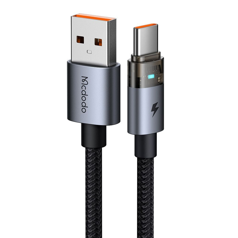USB-A - USB-C McDodo CA-6890 adat- és töltőkábel, 66W, 1.2m, Fekete