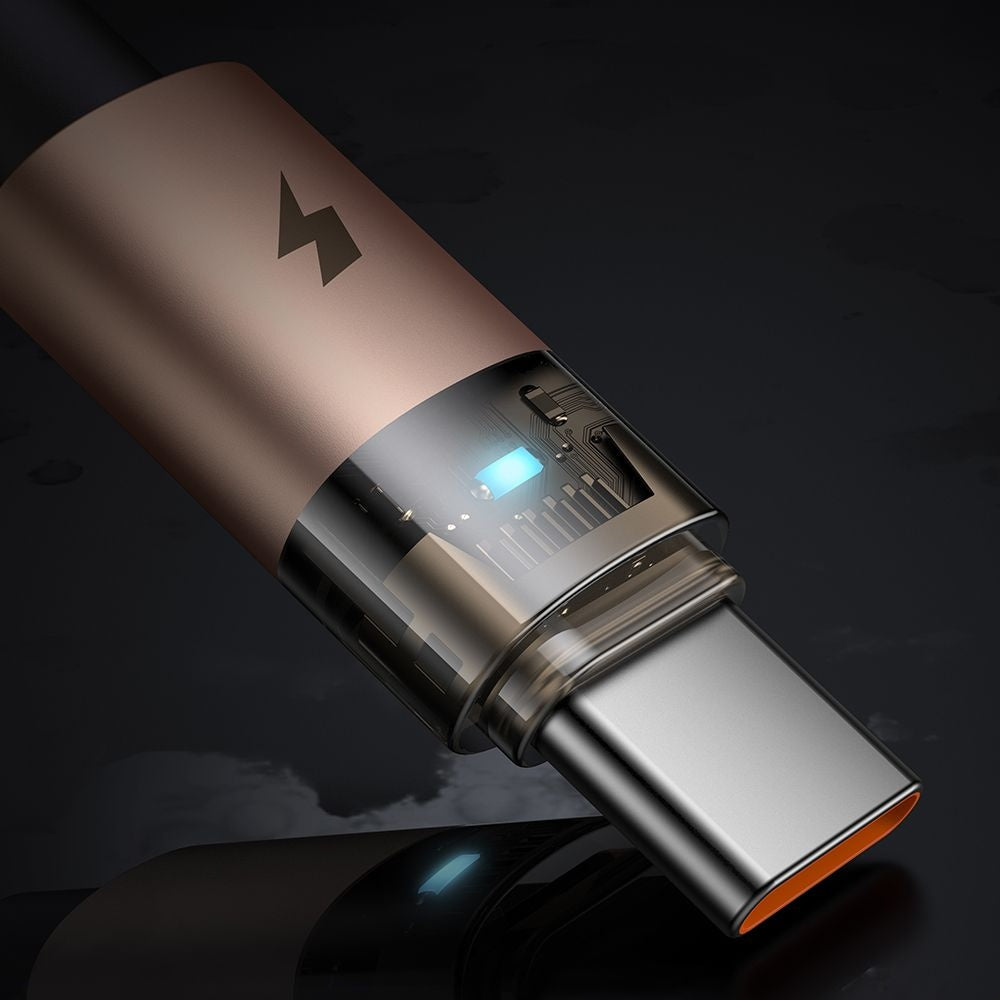 USB-A - USB-C McDodo CA-6891 adat- és töltőkábel, 66W, 1.2m, Arany