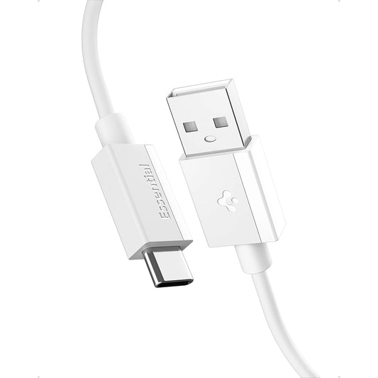 USB-A - USB-C adat- és töltőkábel Spigen EB6015AC, 60W, 1,5m, fehér ACA10413