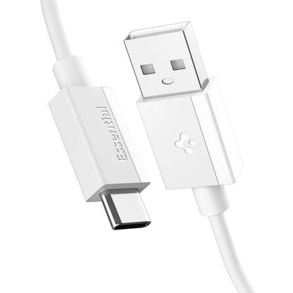 USB-A to USB-C Spigen Essential Data and Charging Cable, 60W, 1m, White
