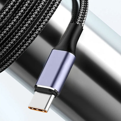 USB-A to USB-C Data and Charging Cable Techsuit PCB018, 100W, 1m, Black