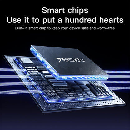 USB-A - USB-C Yesido CA129C adat- és töltőkábel, 18W, 1.2m, Fekete