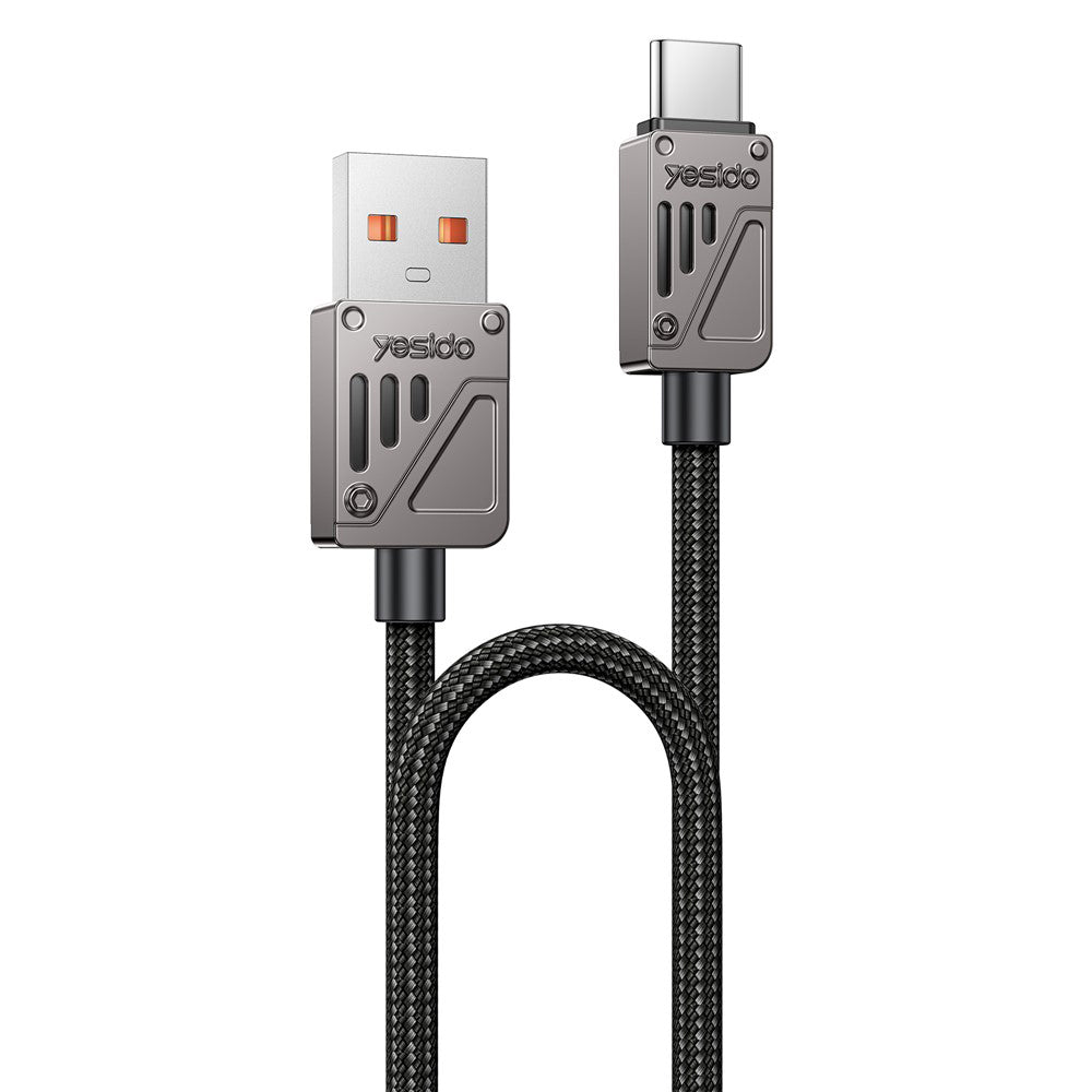 USB-A - USB-C Yesido CA135C adat- és töltőkábel, 18W, 1.2m, Fekete