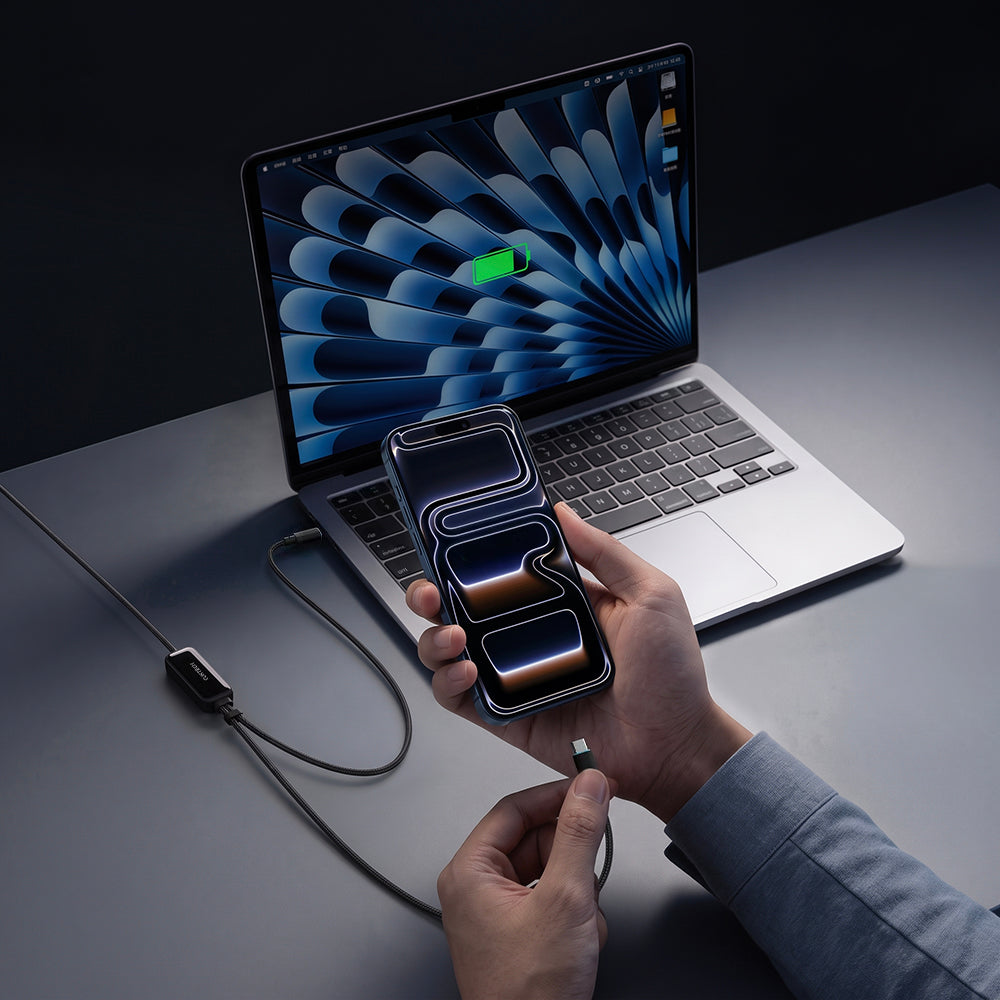 USB-C adat- és töltőkábel - 2 x USB-C Cuktech C2C615, 140W, 1,5 m, fekete CKC2C615GLBK