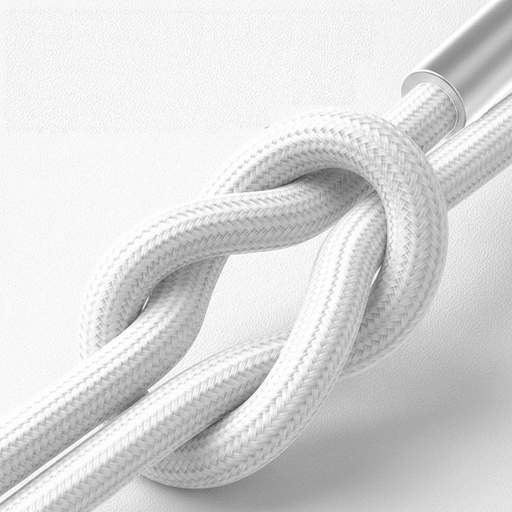 USB-C - Lightning 3MK Hyper N adat- és töltőkábel, 20W, 1m, fehér
