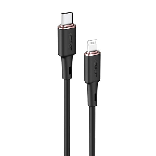 USB-C - Lightning Acefast C2-01 adat- és töltőkábel, 30W, 1.2m, Fekete