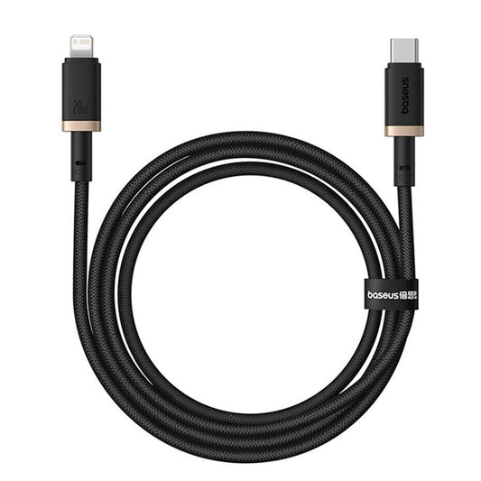USB-C - Lightning Baseus Dura sorozatú adat- és töltőkábel, 20W, 1m, Arany Fekete P10377800U01-03