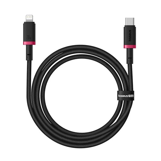 USB-C - Lightning Baseus Dura Series adat- és töltőkábel, 20W, 2m, piros-fekete E0420802