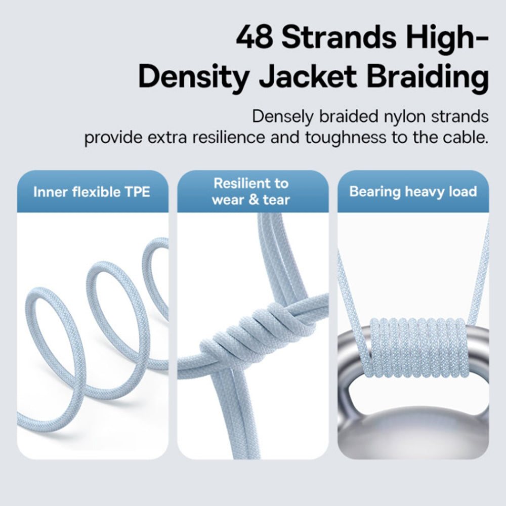 USB-C to Lightning Baseus Gem Data and Charging Cable, 20W, 1m, Blue P10373001311-00