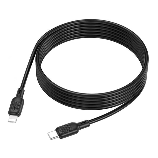 USB-C - Lightning Borofone BX113 Lenny adat- és töltőkábel, 27W, 2m, Fekete
