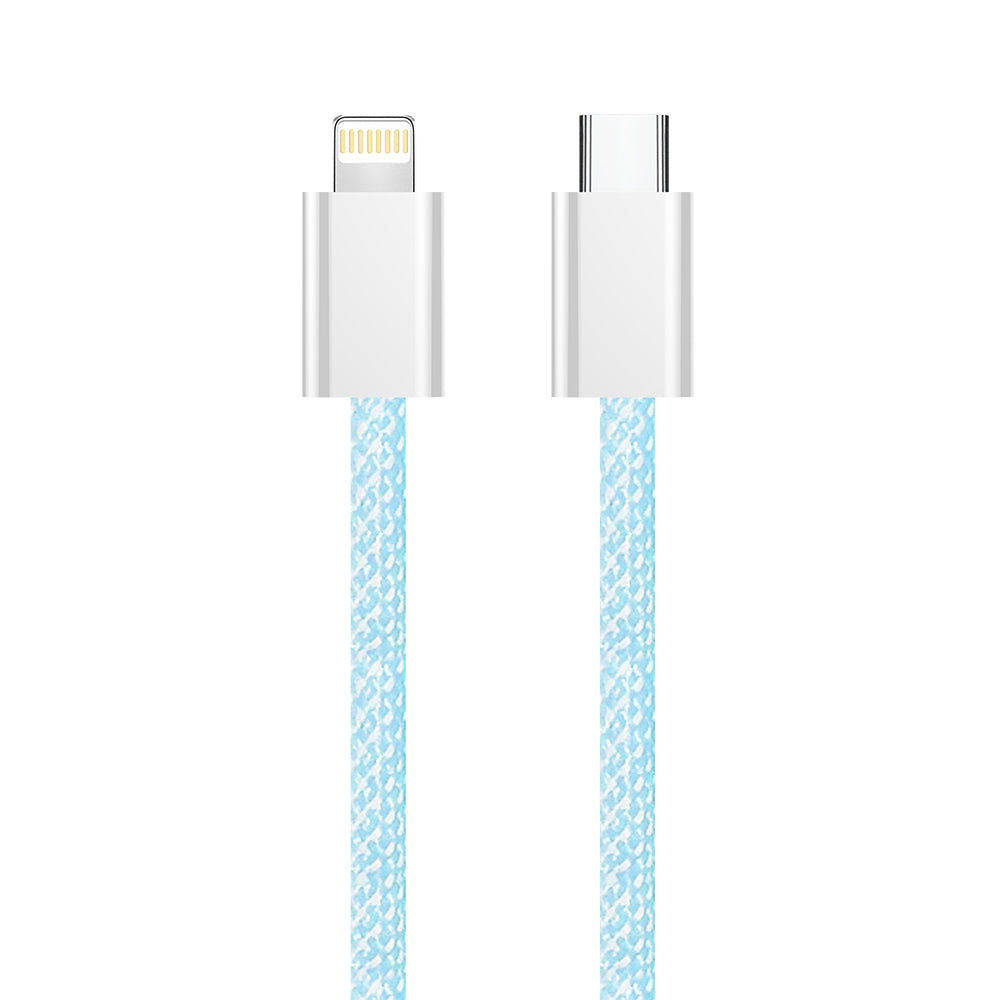 USB-C - Lightning adat- és töltőkábel ColorWay CW-CBPDCL061, 27W, 1m, Kék