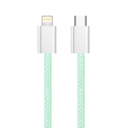 USB-C - Lightning adat- és töltőkábel ColorWay CW-CBPDCL061, 27W, 1m, Zöld