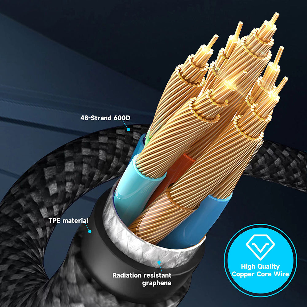 USB-C - Lightning Lito LD09CL Display adat- és töltőkábel, 36W, 1.2m, Fekete