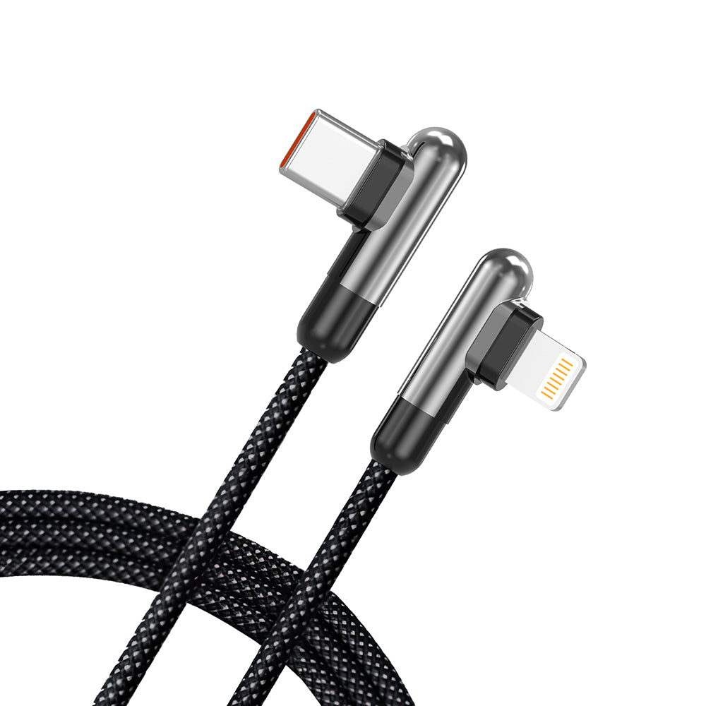 USB-C - Lightning adat- és töltőkábel Lito LD13CL, 30W, 1m, fekete
