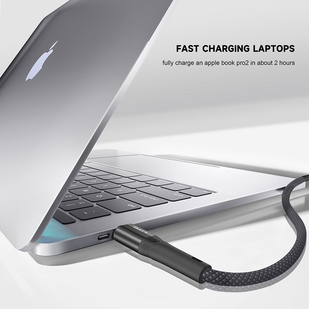 USB-C - Lightning Lito LD14CL adat- és töltőkábel, 30W, 1m, Fekete