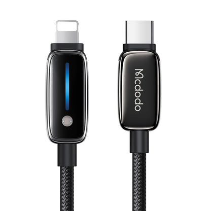 USB-C - Lightning McDodo CA-0050 adat- és töltőkábel, 36W, 1.2m, Fekete