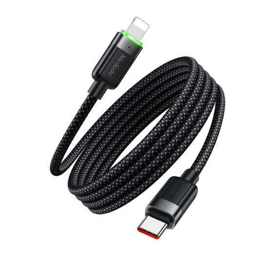 USB-C - Lightning McDodo CA-2010 Önműködő Adat- és Töltőkábel, 36W, 1.2m, Fekete