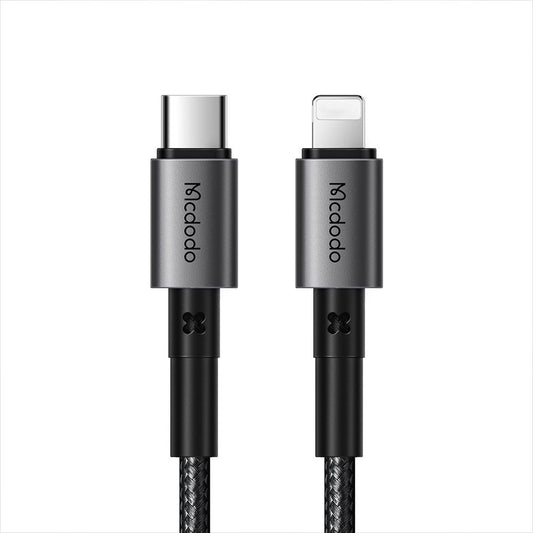 USB-C - Lightning McDodo CA-2850 adat- és töltőkábel, 36W, 1.2m, Fekete