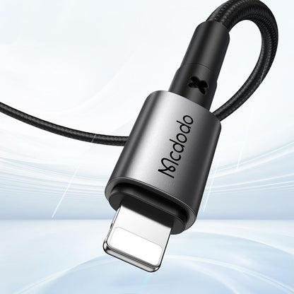 USB-C - Lightning McDodo CA-2850 adat- és töltőkábel, 36W, 1.2m, Fekete
