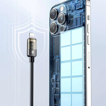 USB-C - Lightning McDodo CA-3160 Auto Power Off adat- és töltőkábel, 36W, 1.2m, Fekete