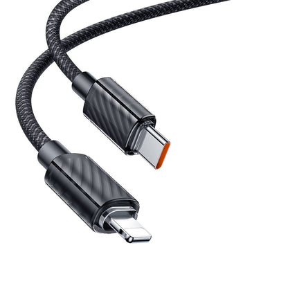 USB-C - Lightning McDodo CA-3660 adat- és töltőkábel, 36W, 1.2m, Fekete
