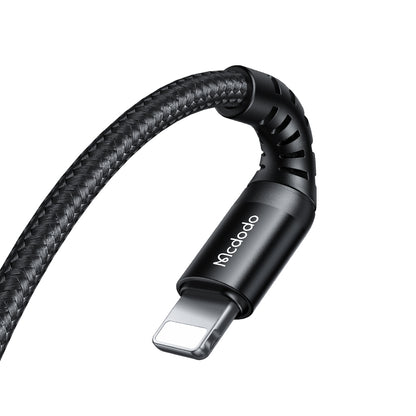 USB-C - Lightning McDodo CA-5631 adat- és töltőkábel, 36W, 1m, Fekete