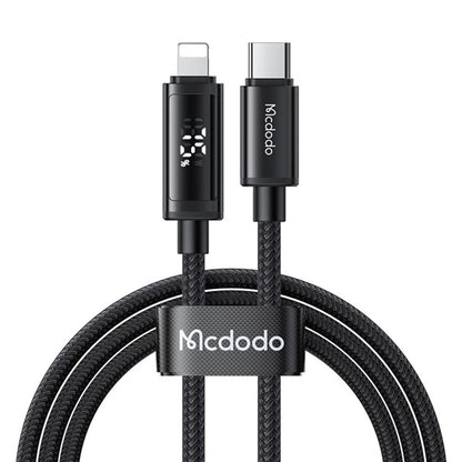 USB-C - Lightning McDodo CA-7990 Display adat- és töltőkábel, 36W, 1.2m, Fekete
