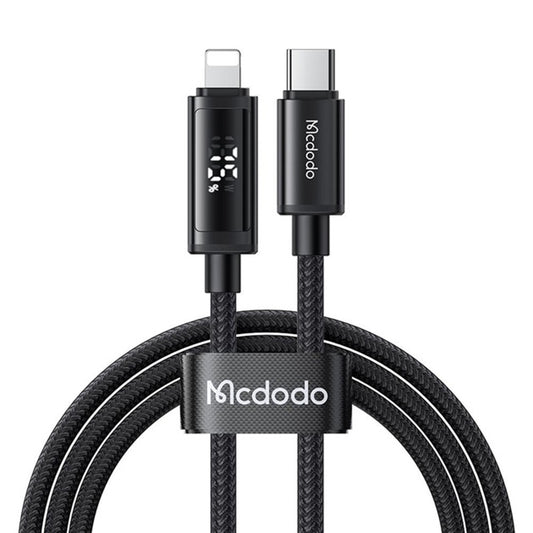 USB-C - Lightning McDodo CA-7990 Display adat- és töltőkábel, 36W, 1.2m, Fekete