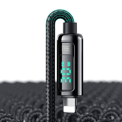 USB-C - Lightning McDodo CA-8810 Display adat- és töltőkábel, 36W, 1.2m, Fekete