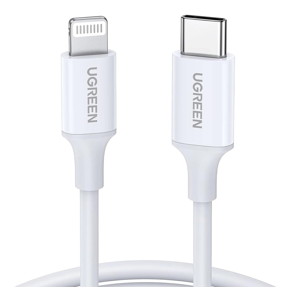 USB-C - Lightning UGREEN US171 (10493) adat- és töltőkábel, 20W, 1m, Fehér