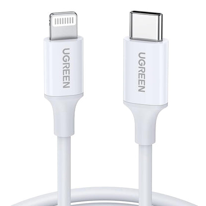 USB-C - Lightning UGREEN US171 (10493) adat- és töltőkábel, 20W, 1m, Fehér