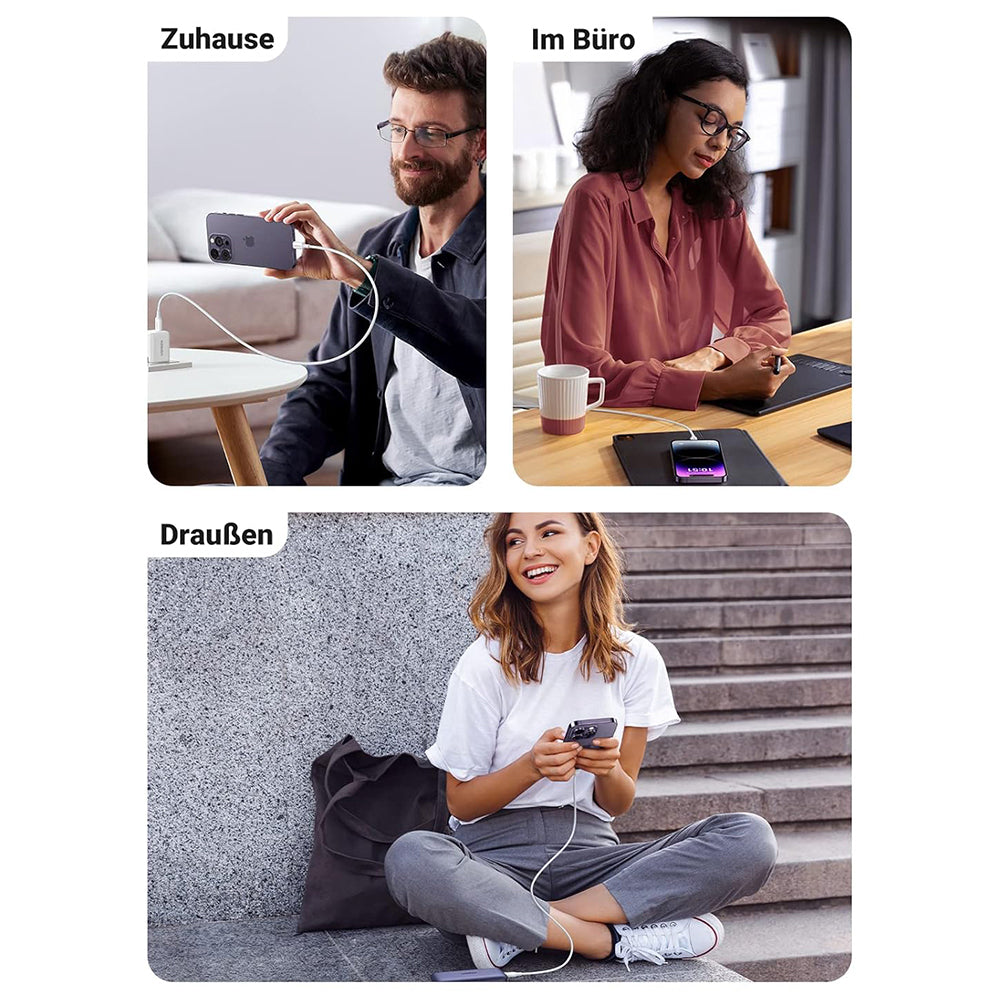 USB-C - Lightning UGREEN US171 (10493) adat- és töltőkábel, 20W, 1m, Fehér