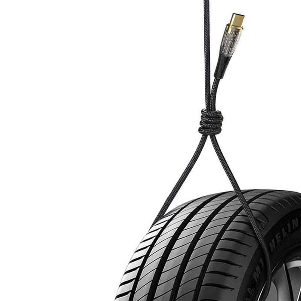 USB-C - Lightning / USB-C Lito LD12 adat- és töltőkábel, 60W, 1.2m, Fekete