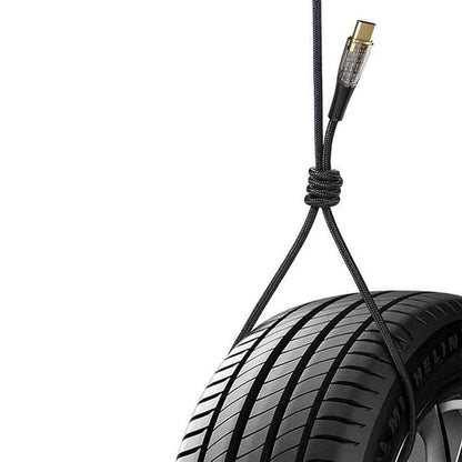 USB-C - Lightning / USB-C Lito LD12 adat- és töltőkábel, 60W, 1.2m, Fekete