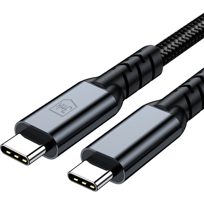 USB-C adat- és töltőkábel - USB-C 3MK Hyper N Thunderbolt 4, 240W, 1m, fekete