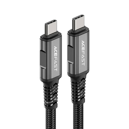 USB-C - USB-C Acefast C1-09 adat- és töltőkábel, 240W, 1m, szürke