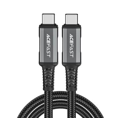 USB-C - USB-C Acefast C1-09 adat- és töltőkábel, 240W, 1m, szürke