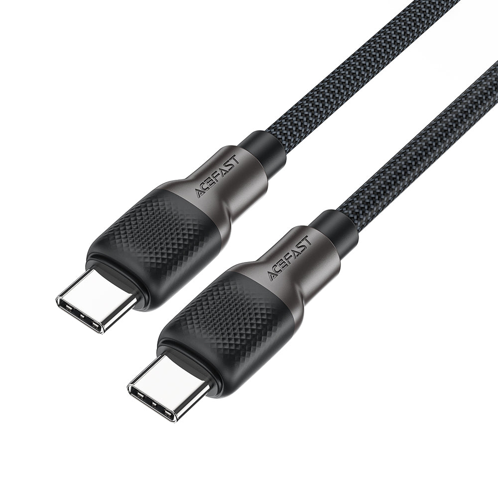 USB-C - USB-C Acefast C10-03 adat- és töltőkábel, 60W, 1.2m, Fekete