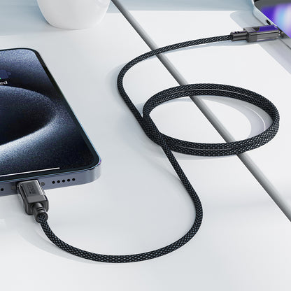 USB-C Data and Charging Cable - USB-C Acefast C12-03, 60W, 1.2m, Black