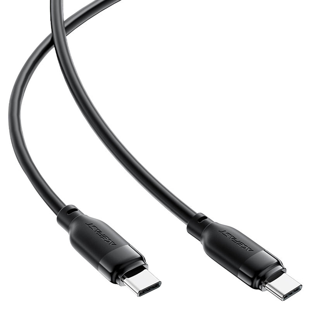 USB-C - USB-C Acefast C16-03 adat- és töltőkábel, 60W, 1.2m, Fekete