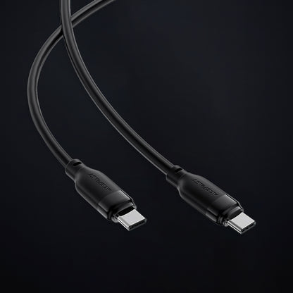 USB-C - USB-C Acefast C16-03 adat- és töltőkábel, 60W, 1.2m, Fekete