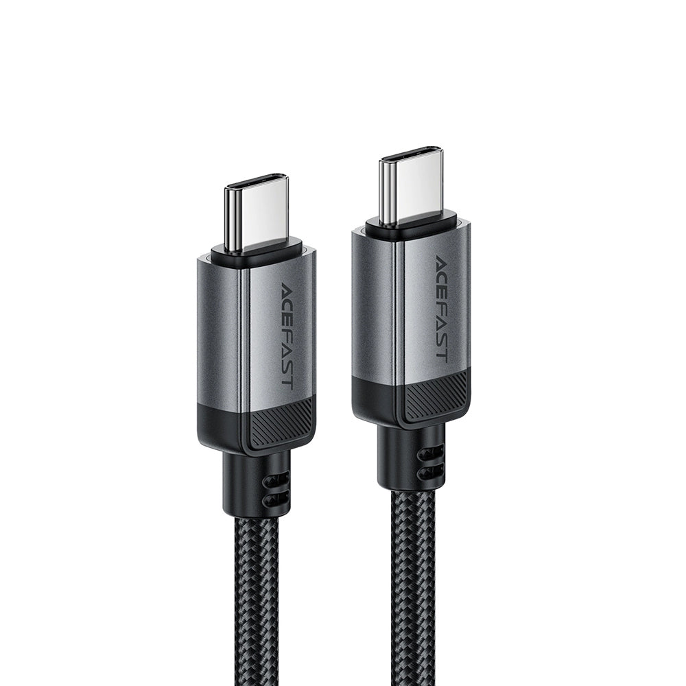 USB-C - USB-C Acefast C20-03 adat- és töltőkábel, 60W, 1.2m, Fekete