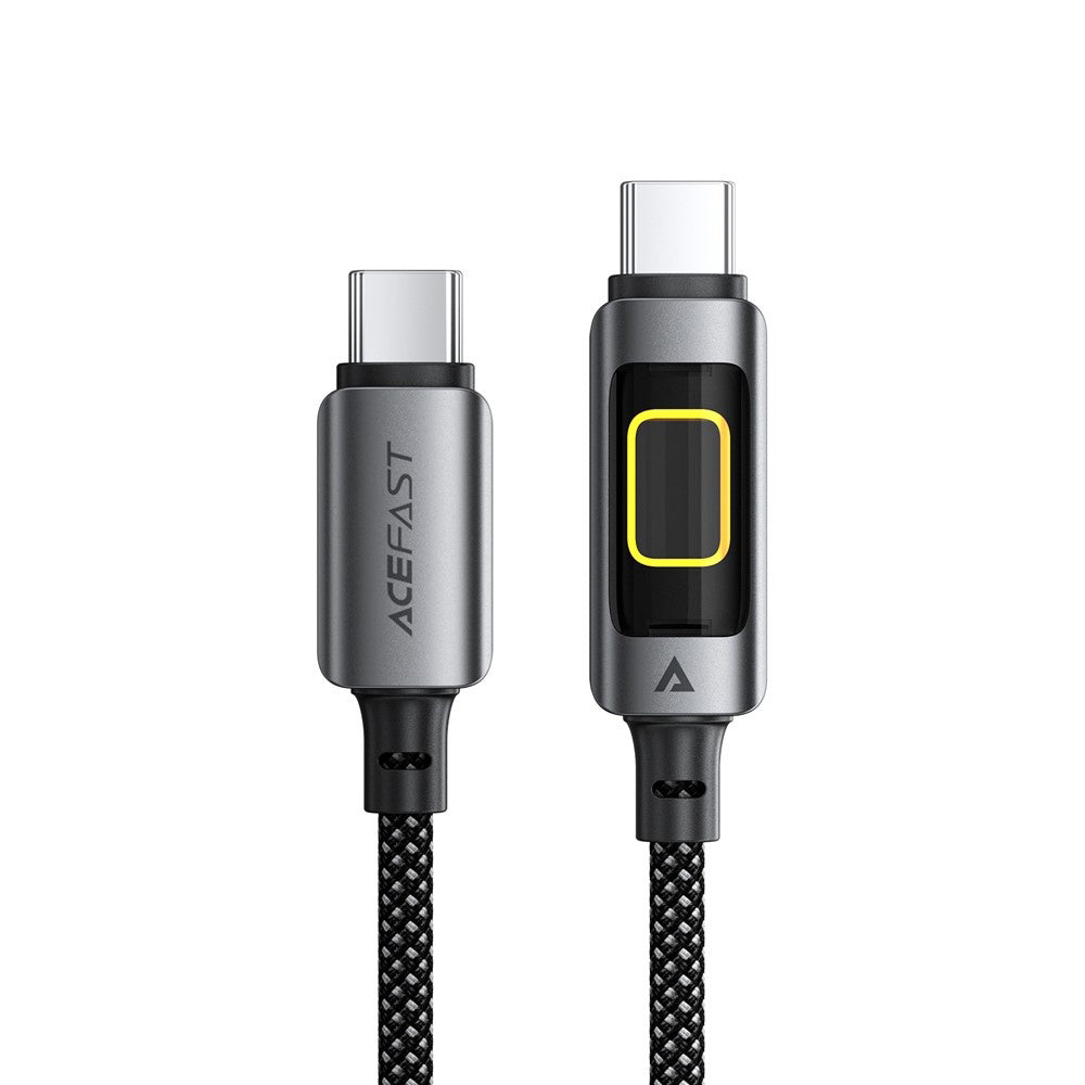USB-C - USB-C adat- és töltőkábel Acefast C21-03, 60W, 1.2m, Fekete