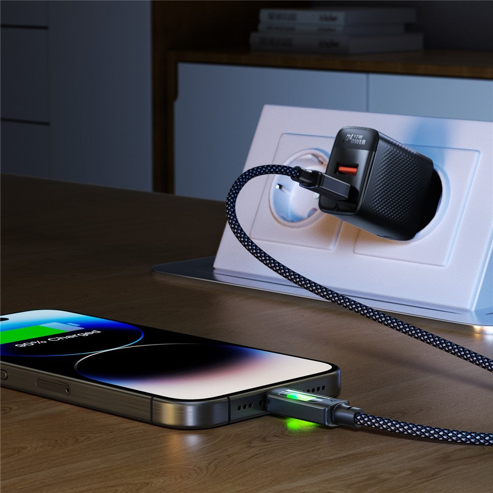 USB-C - USB-C adat- és töltőkábel Acefast C21-03, 60W, 1.2m, Fekete
