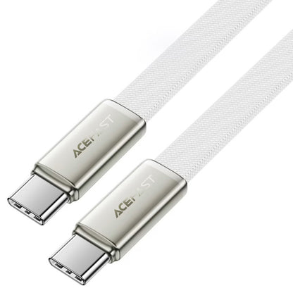 USB-C - USB-C Acefast C24-03 adat- és töltőkábel, 60W, 1.2m, Fehér