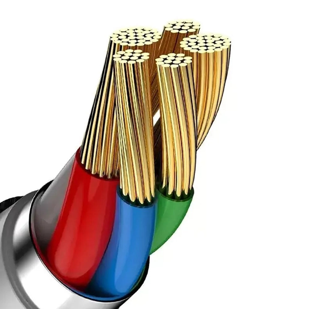 USB-C Data and Charging Cable - USB-C Baseus Cafule, 60W, 2m, Set of 3 pieces, Black S0TV002132