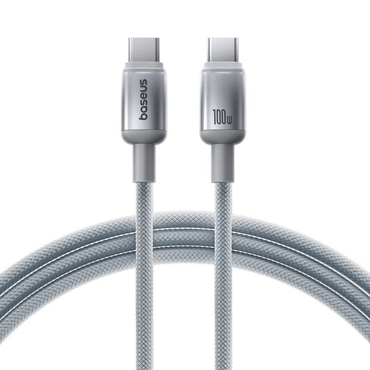 Baseus Discolor USB-C to USB-C Data and Charging Cable, 100W, 1m, Silver E0420701