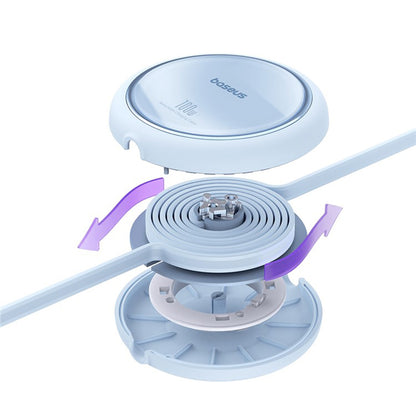 USB-C - USB-C Baseus Free2Draw Mini Retractable adat- és töltőkábel, 100W, 1m, kék P10364500311-00